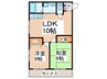 信光プラザ 2LDKの間取り