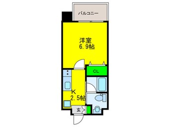 間取図 Marks 難波南