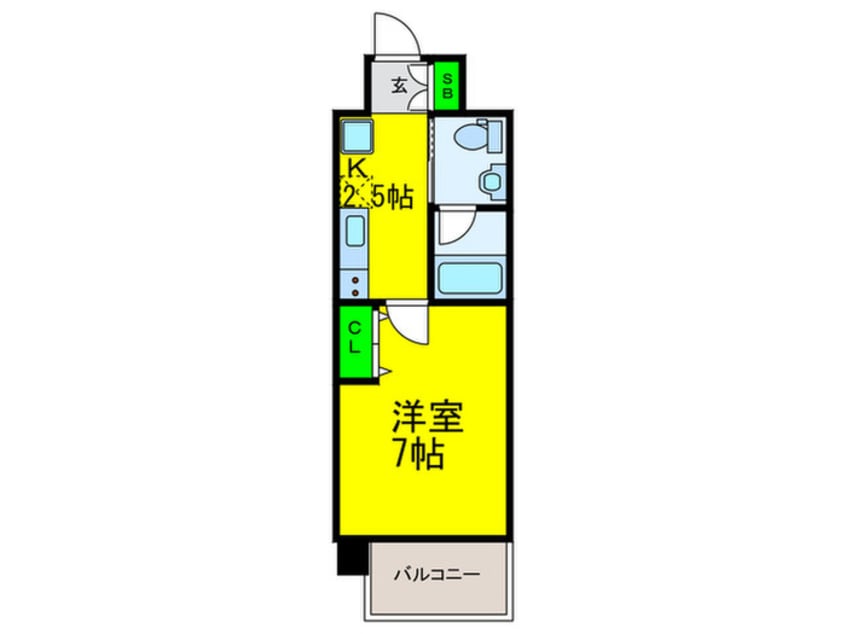間取図 Marks 難波南