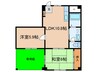 エンゼル5番館 2LDKの間取り