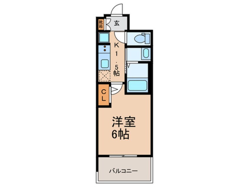 間取図 ｴｽﾃﾑｺｰﾄ難波ｻｳｽﾌﾟﾚｲｽⅧﾊｲﾄﾞ