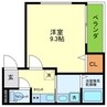 ONLYONE塚口Ⅰ番館 1Kの間取り