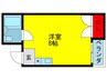 パインリーフ森小路 1Rの間取り