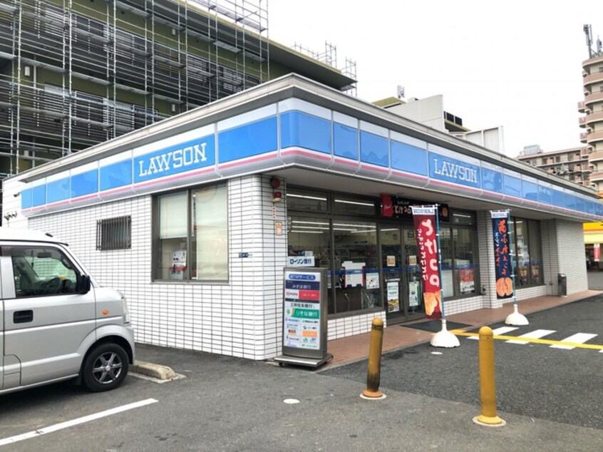 ローソン東大阪玉串町東店(コンビニ)まで407m サンライフ玉串A棟