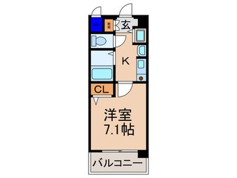 間取図 プレサンス京都神宮道(306)