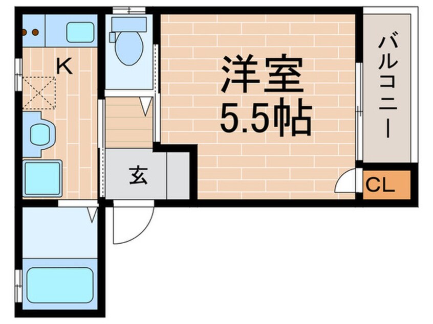 間取図 グランメール梅ケ香町