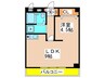 リバティ－ヒルズ 1LDKの間取り