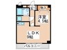 リバティ－ヒルズ 1LDKの間取り