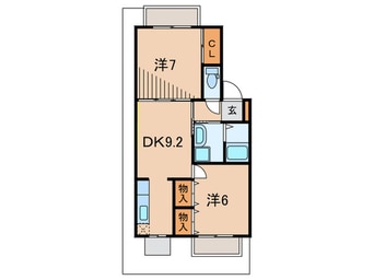 間取図 セジュール西明石