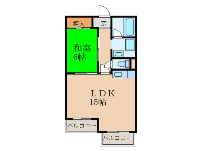 間取図 新豊里ハイツ
