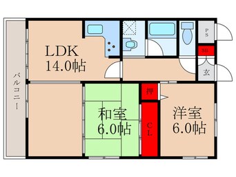 間取図 ガーデンパレス高槻