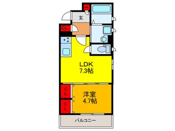 間取図 ラモーナ長瀬Ⅰ