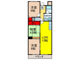 間取図 エクセルハイム