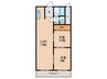 上之宮台ハイツ（416） 2LDKの間取り