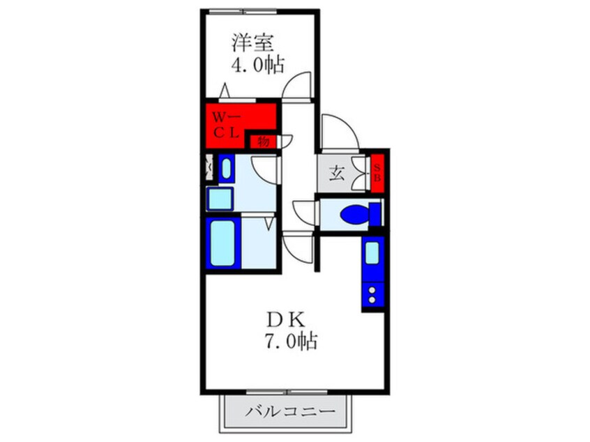 間取図 長興寺コ－ポ