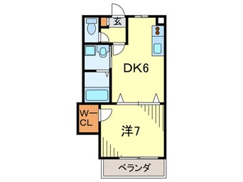 間取図 コ－トアクアマリン西北