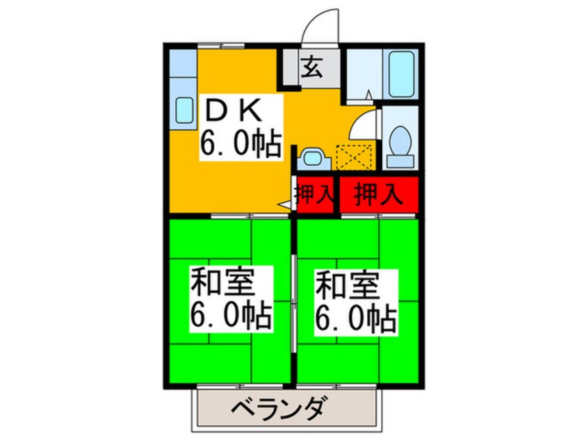 間取図 ＫＭＫハイツ