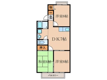 間取図 セピアコート１６北棟