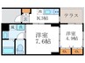 北野エスポワコリン 2Kの間取り