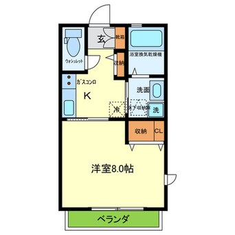 間取図 ｼｬﾄｰ岡南