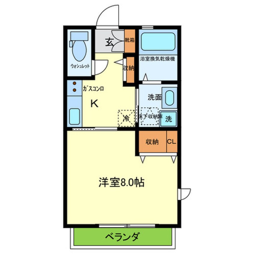 間取図 ｼｬﾄｰ岡南