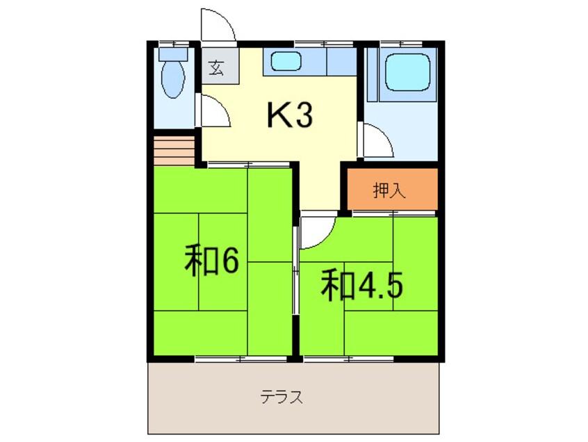 間取図 江川ハイツ