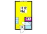 マンション緑 1Rの間取り
