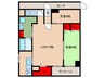 ラム－ル守口 2LDKの間取り