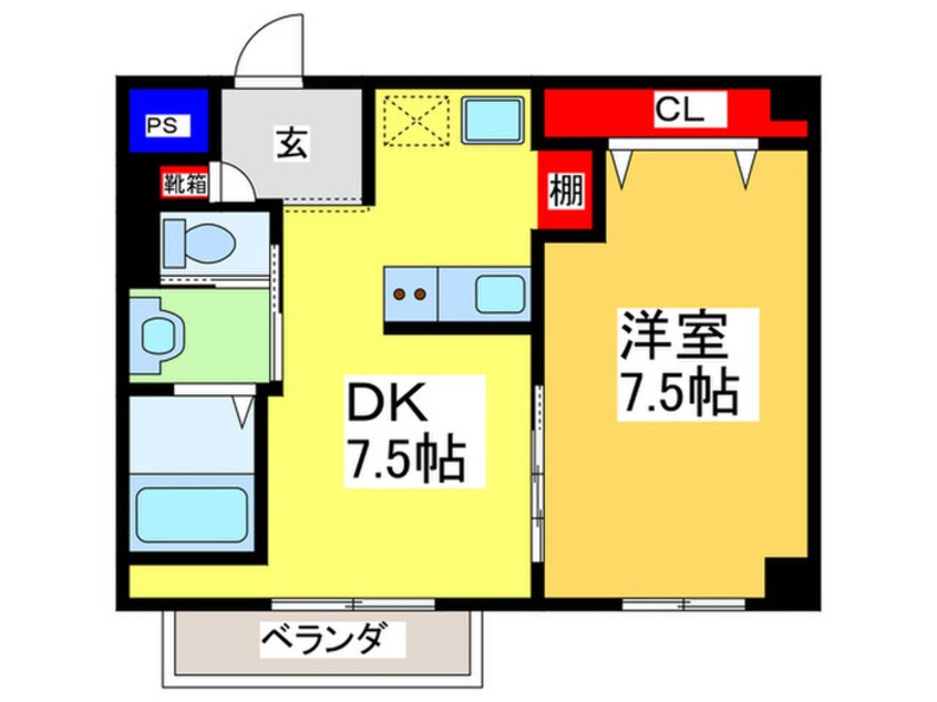 間取図 ラム－ル守口