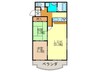 マンション二番館 2LDKの間取り