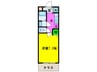 カルティエ３Ｍ 1Kの間取り