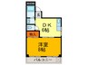 ベルメゾンⅡ 1DKの間取り