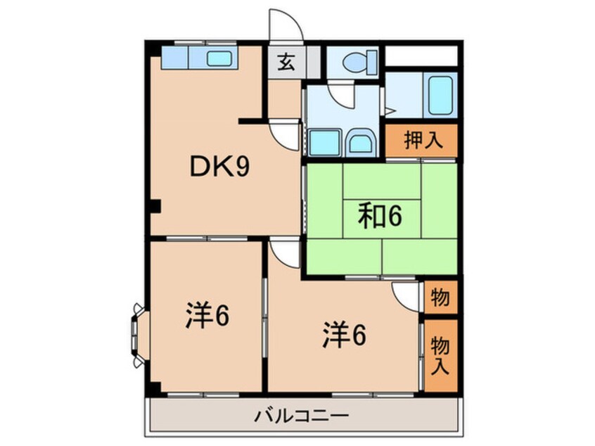 間取図 サンプラザ西野Ⅰ