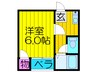 グロ－リィ２１ 1Kの間取り