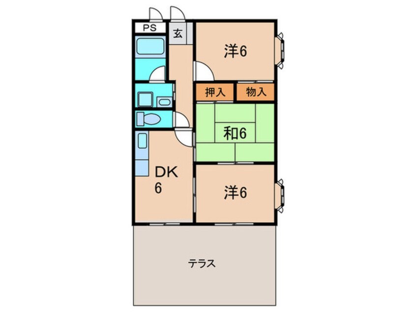 間取図 サンプラザ西野Ⅱ
