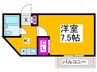 シャト－レ瑞穂 1Kの間取り