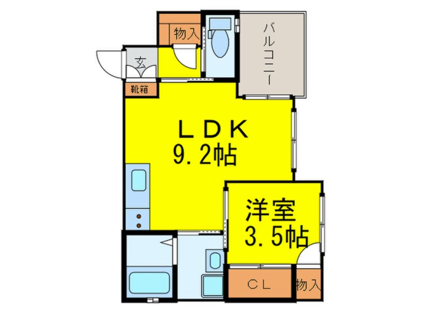 間取図 EASE.Minato east