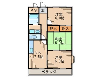 間取図 サンプラザ池尻