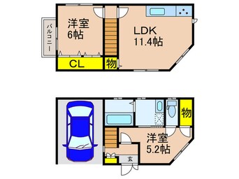 間取図 橋本糸ケ上貸家