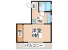 上北マンション 1Kの間取り