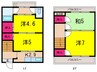 テラスｄｅモダン　ハゴロ～モ 4Kの間取り