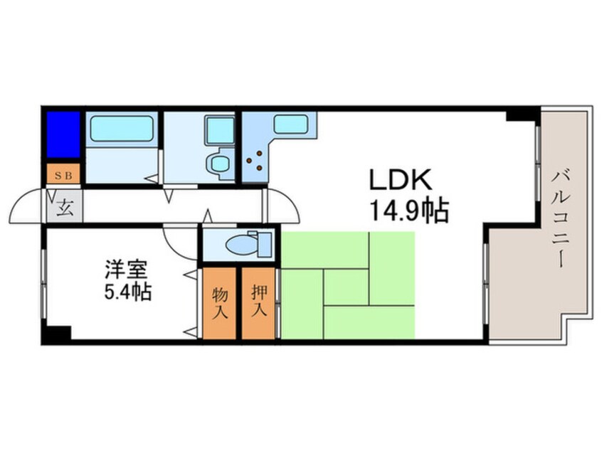 間取図 コスモ御池通（312）
