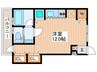 エルム緑町 1Rの間取り