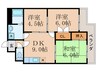第一エバグレ－ス音羽 3DKの間取り