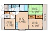 第一エバグレ－ス音羽 3DKの間取り