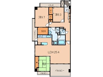 間取図 名次町ロジュマン
