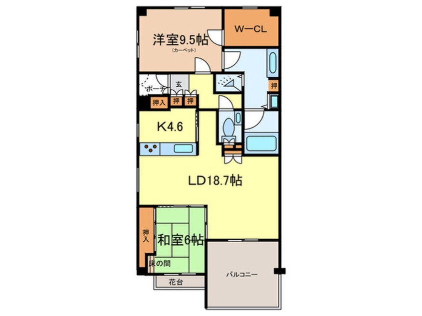間取図 名次町ロジュマン