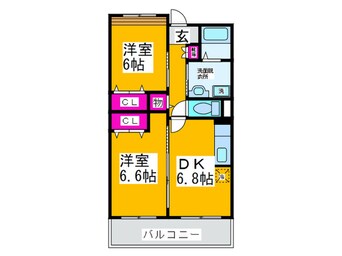 間取図 エアリ－ヒル