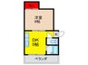 第１明成ハイツ 1DKの間取り