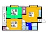 パークハイム 2DKの間取り